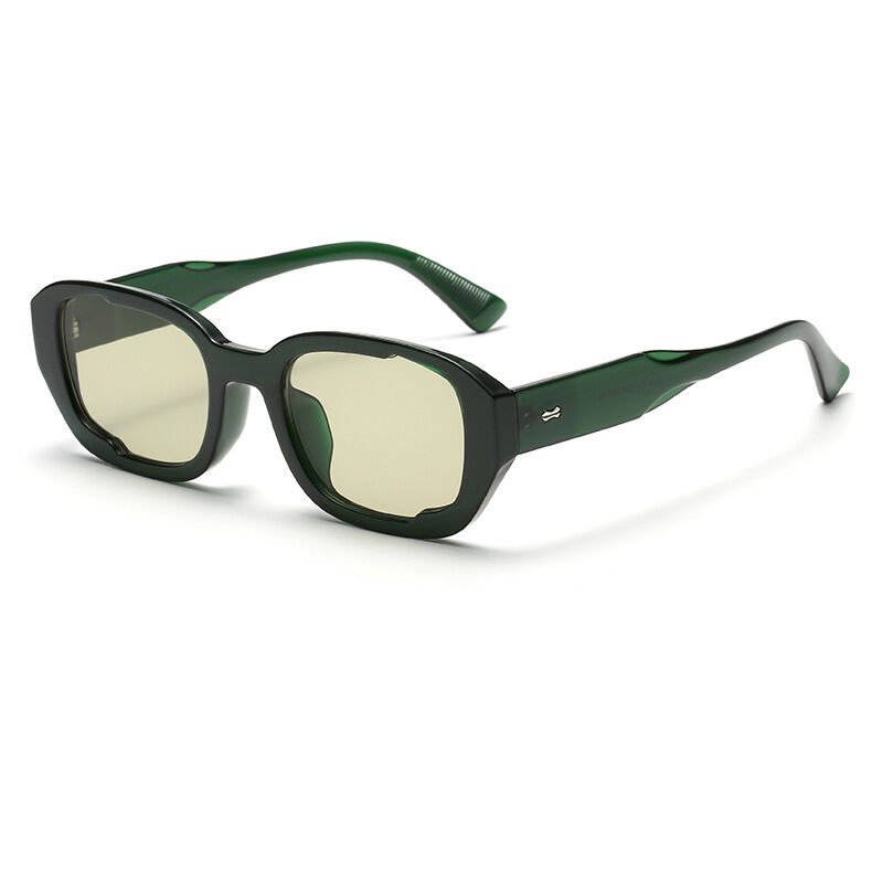 Simple Series Retro Zonnebril met onregelmatige vorm en effen kleur