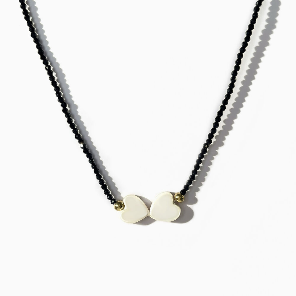 Simple Crystal Beads Pearl Heart Women's Beaded Necklaces Picture4