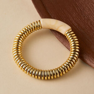 Classic Series Retro Thread CCB Gold Color Women's Bangles h5