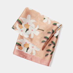 Sciarpe estive in poliestere della serie Simple Sweet Flower con foglie di colori misti h5 Immagine4