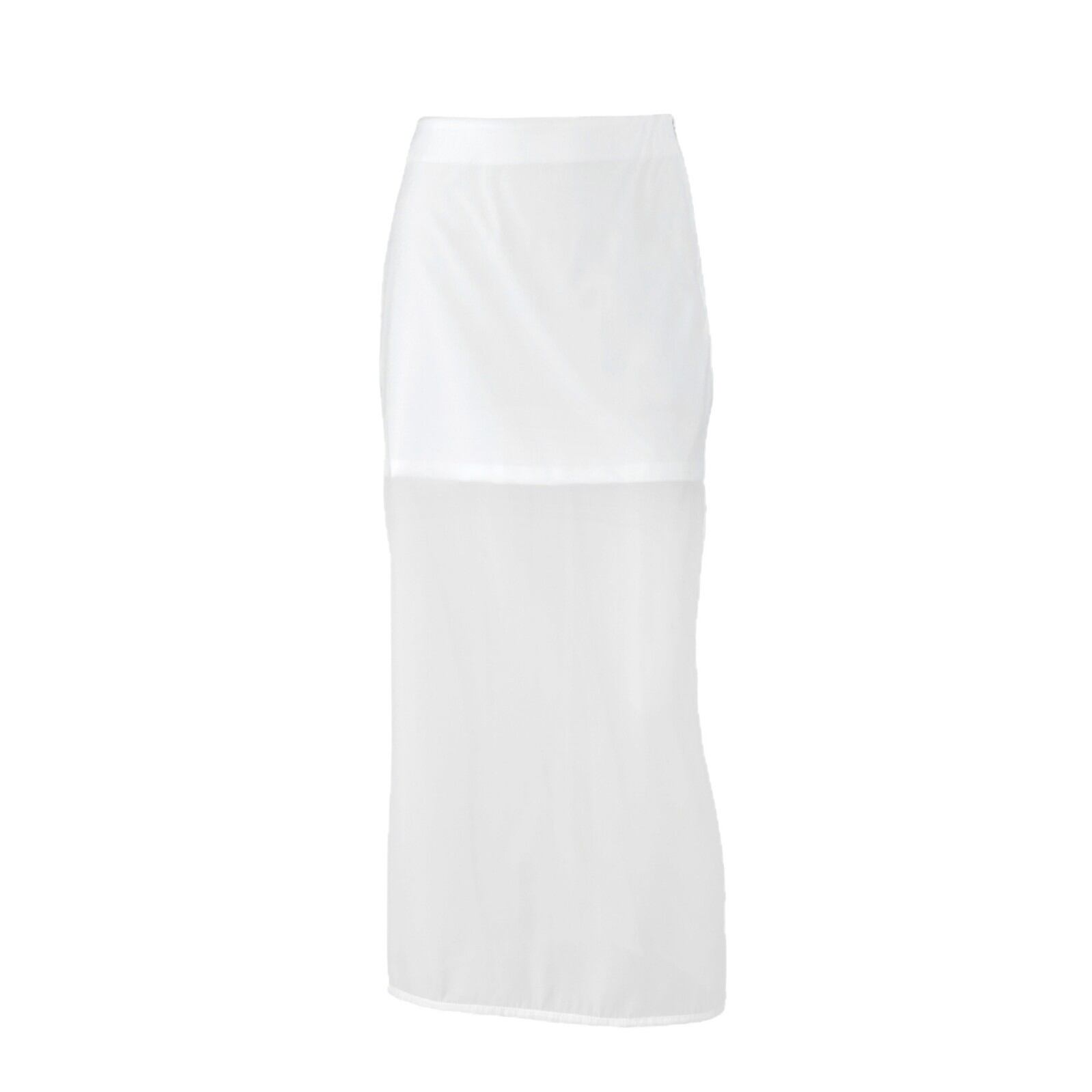 Simple and High End Transparent High Waisted Midi Skirt h5 Picture2