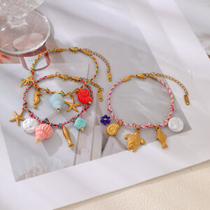 Romantic Series Vacation Oceanic Style Braided Rope Women's Braided Bracelets h5 Picture3