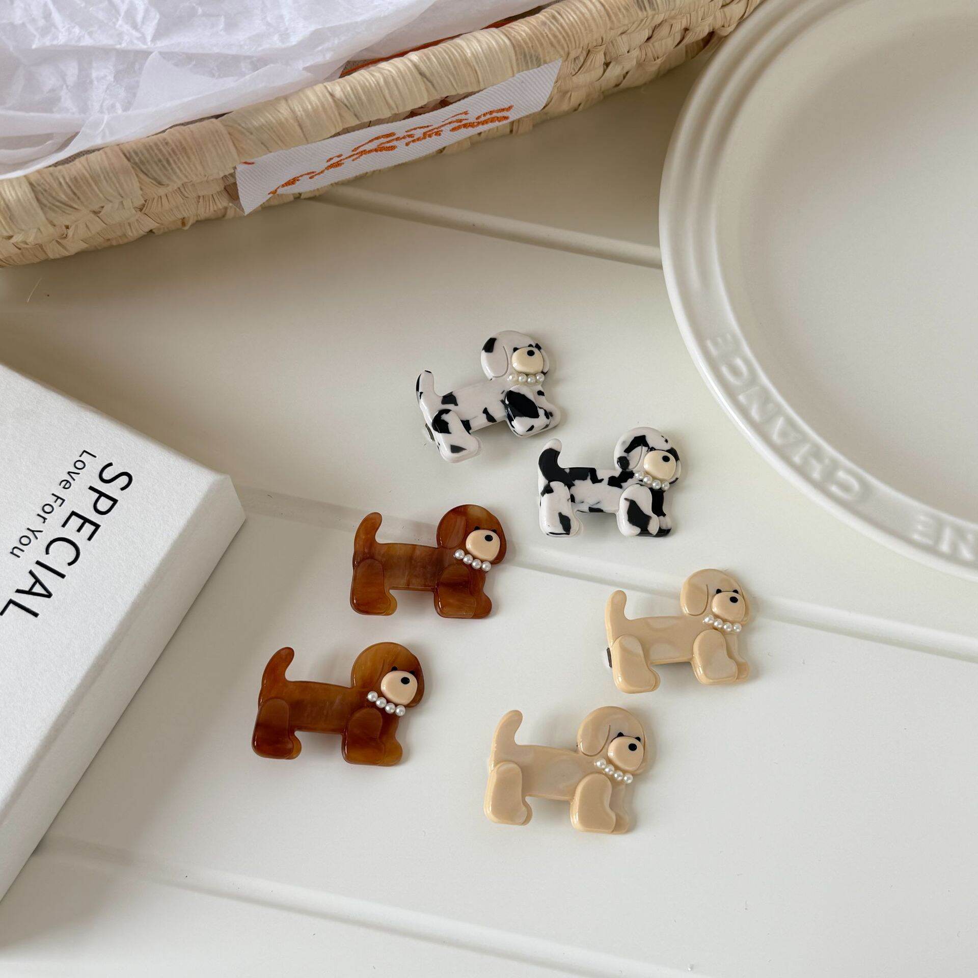 Simple Series Cute Animal Gradient Color Acetate Hair Clips 2