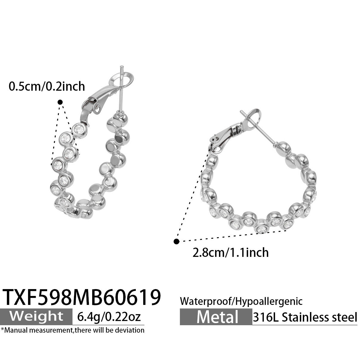 Silver Color/Earrings Picture3