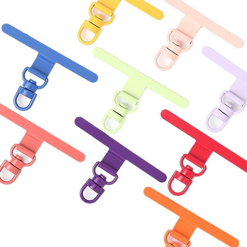 Simple Series Daily Solid Color Metal Phone Lanyard Card Connector Accessories h5Picture2