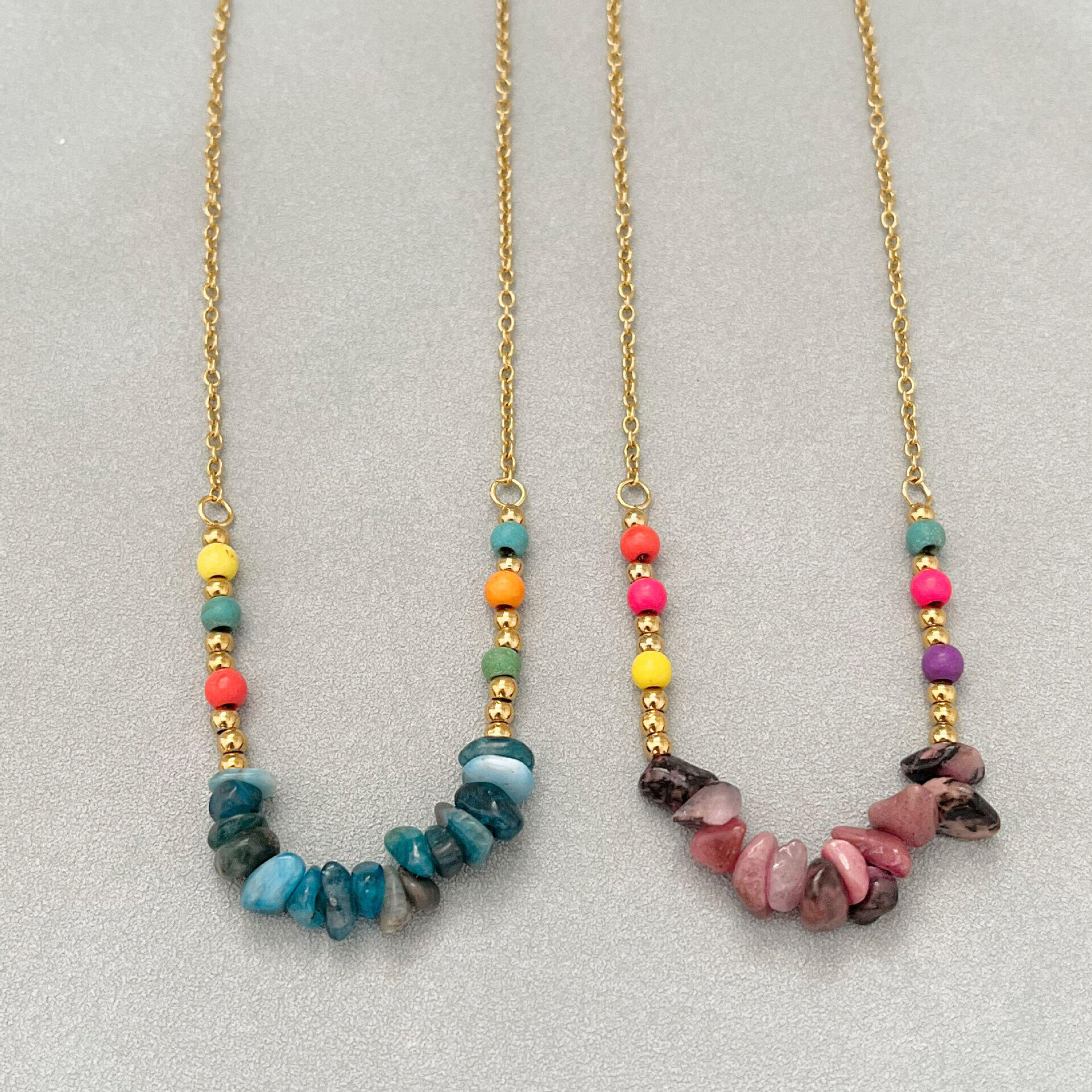 Colliers de perles pour femmes en pierres naturelles 2