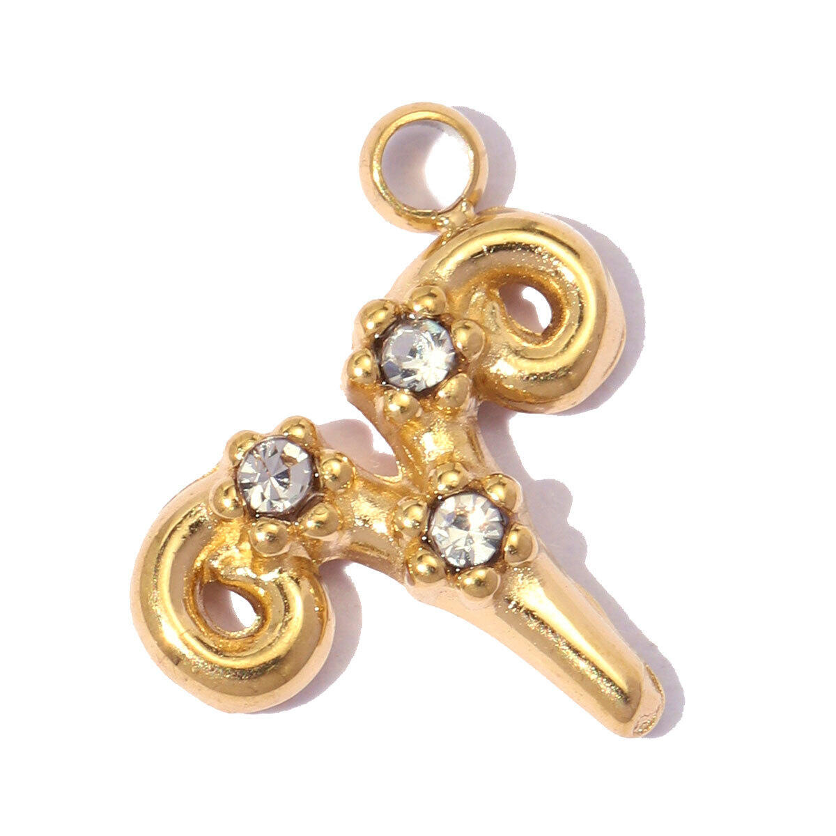 Einfache DIY-Anhänger mit Sternbildmotiv aus Edelstahl, wasserdicht, goldfarben, für Damen h5