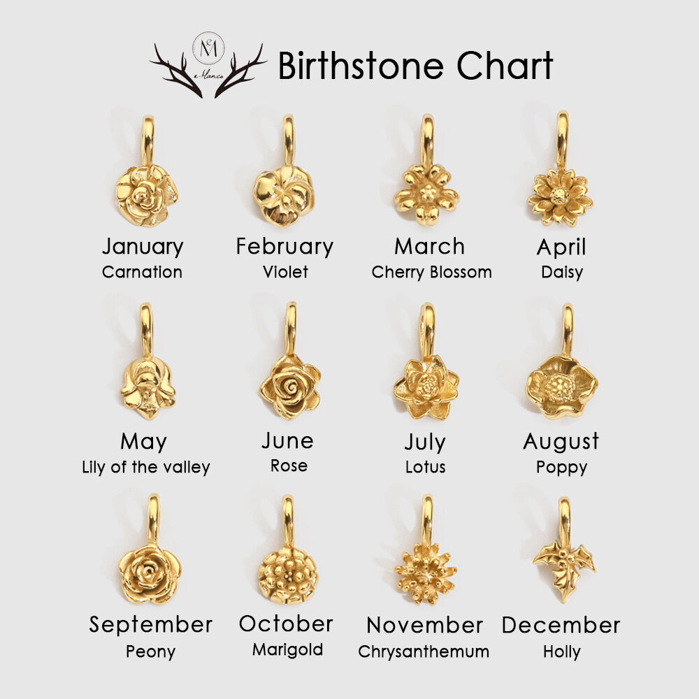 Simple Series DIY Sweet Flower Stainless Steel Waterproof Gold Color Women's Pendants Picture5