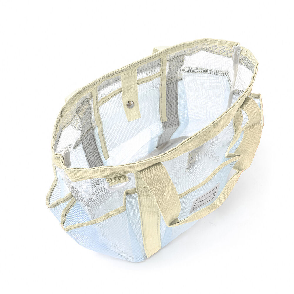 Borsa tote da donna in PVC trasparente, stile vacanza. h5Immagine3