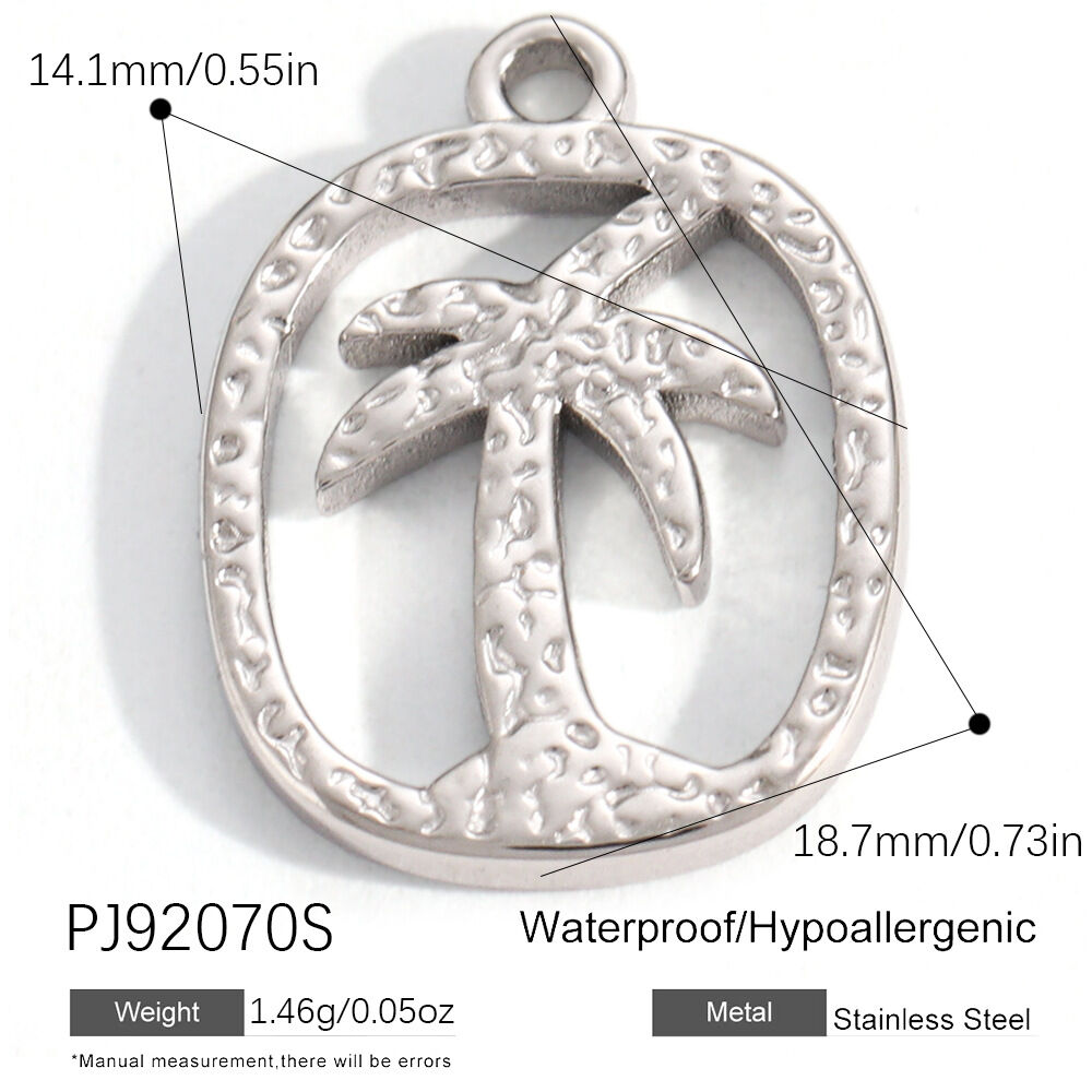 Romantic Series Diy Cross Oceanic Style Plant Shell Stainless Steel Waterproof   Gold Color  Women's Pendants h5 