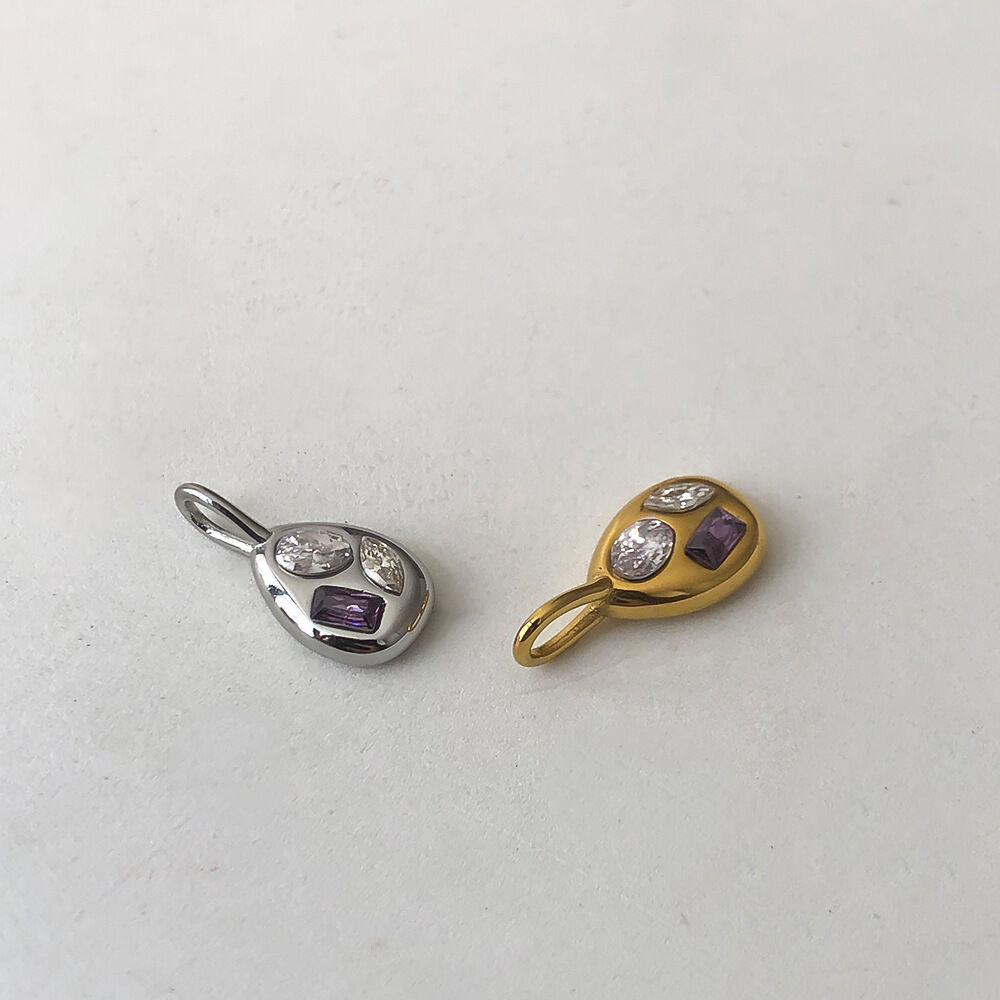 Luxuriöse DIY-Tropfenanhänger aus Edelstahl, wasserdicht, goldfarben, für Damen h5 Bild5