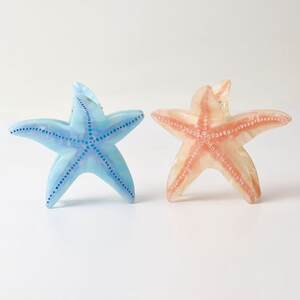Simple Series Natuurlijke effen kleur Oceaanstijl Zeester Kleurverloop Acetaat Haarklauwen h5 Afbeelding3
