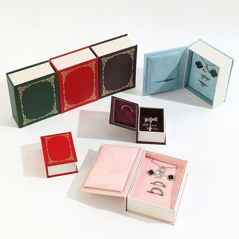 Classic Series Elegant Rectangle Velvet Jewelry Boxes