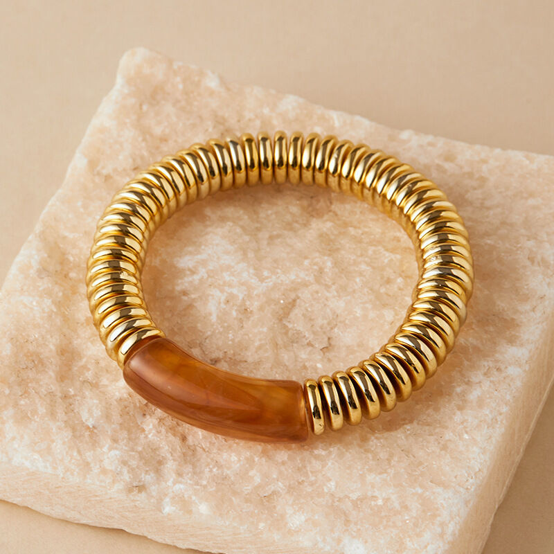 Classic Series Retro Thread CCB Gold Color Women's Bangles Picture2