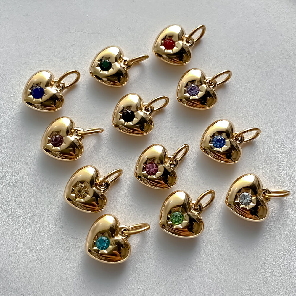 Simple Series DIY Retro Heart Stainless Steel Waterproof Gold Color Women's Pendants Picture3