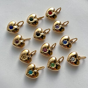 Simple Series DIY Retro Heart Stainless Steel Waterproof Gold Color Women's Pendants h5 Picture3