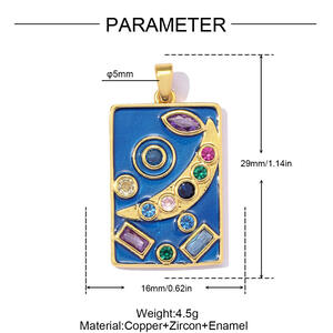 Classic Series Diy Irregular Shape Sun Circle Moon Stainless Steel Waterproof Gold Color Women's Pendants h5