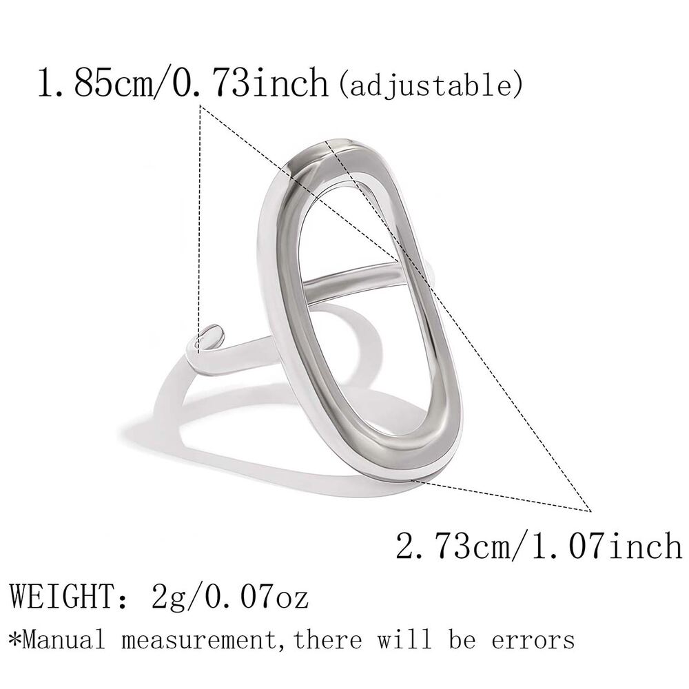 Bague femme Simple Series Daily, forme irrégulière, poisson et étoile de mer, en acier inoxydable étanche.
