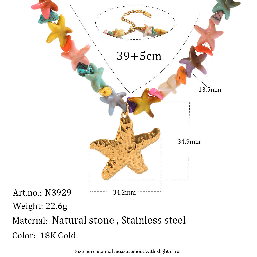 Romantic Series Oceanic Style Beads Resin Women's Beaded Necklaces