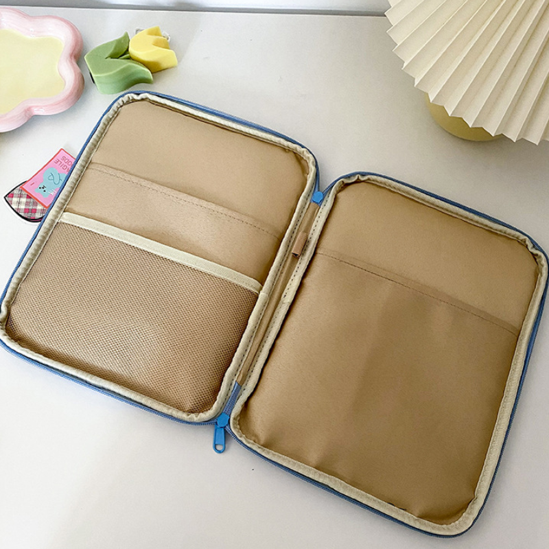 Borsa per computer da donna in tessuto a quadri stampato, stile casual h5 Immagine5