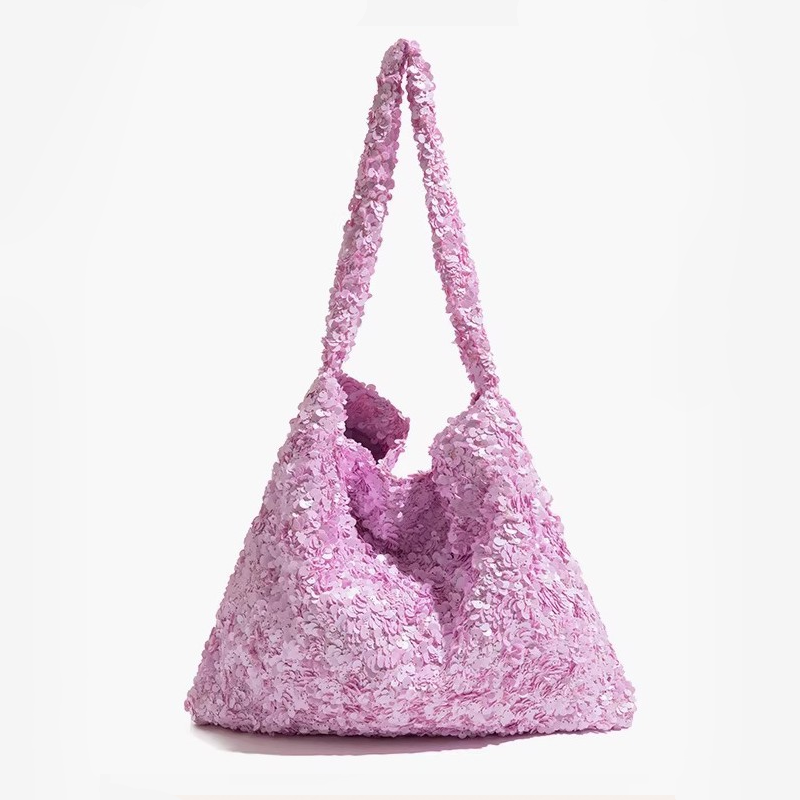 Casual Style Sequin Solid Color Polyester Women's Square Bag Picture2