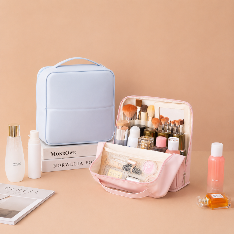 Pochette per il trucco Simple Series Daily in tinta unita PU