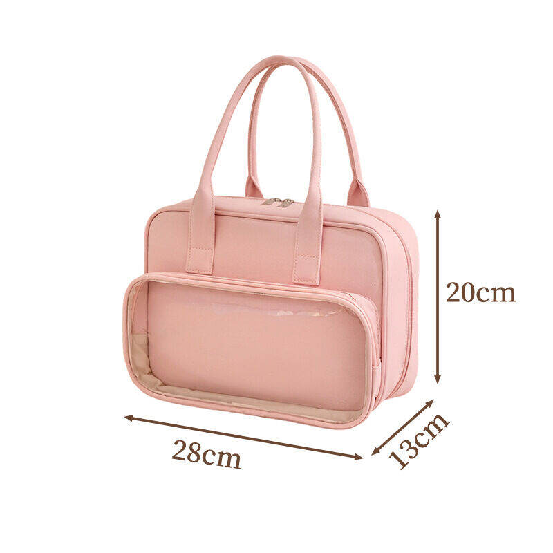 Simple Series Dagelijkse Effen Kleur Polyester Make-up Tassen Afbeelding2