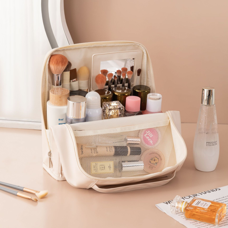 Pochette per il trucco Simple Series Daily in tinta unita PU 2
