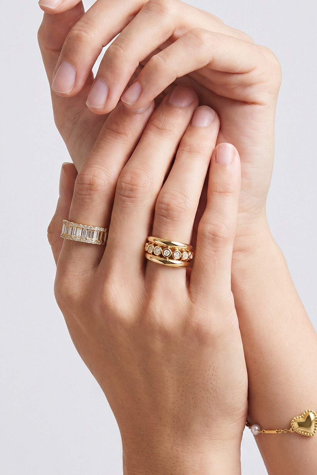 Anelli minimalisti in acciaio inossidabile, forma geometrica, semplici, serie Simple Daily, gioielli da donna