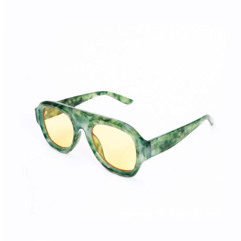 Simple Series Retro Sonnenbrille in Unifarben mit Farbverlauf