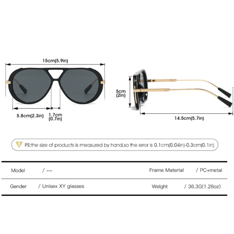 Simple Series Retro Solid Color Leopard Print Gradient Color Sunglasses Picture3