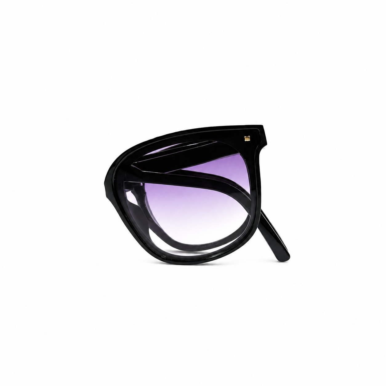 Simple Series Daily Solid Color Leopard Print Gradient Color Foldable Sunglasses h5 Picture2