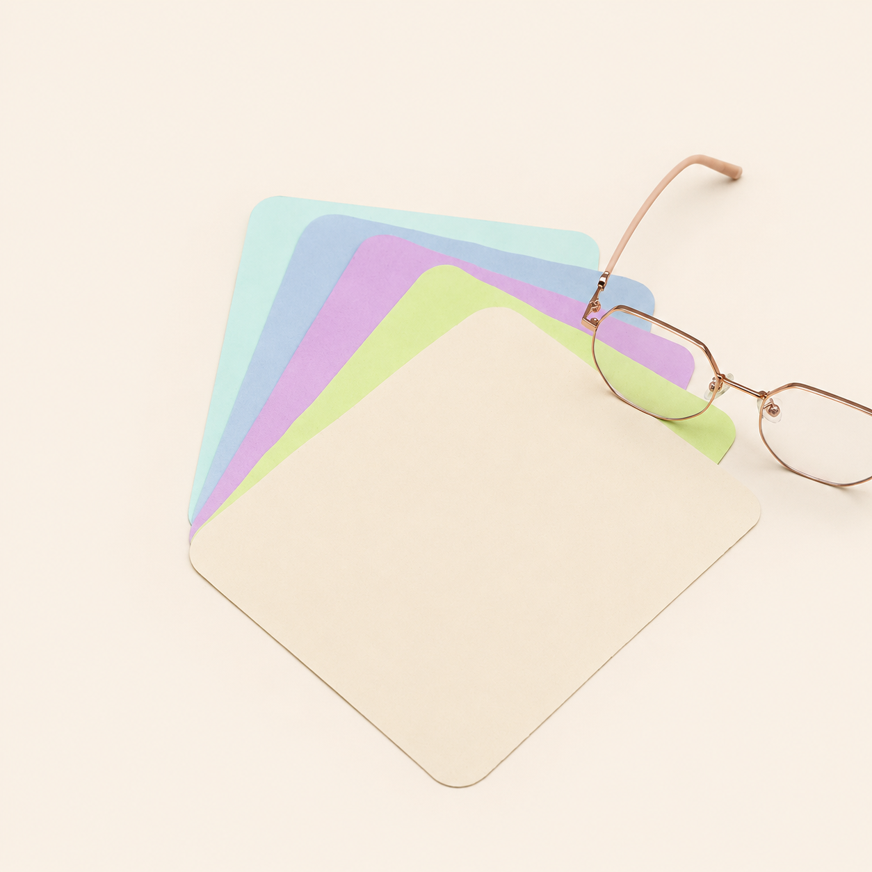 Simple Series Daily Solid Color Microfiber Eyeglass Cloth 2