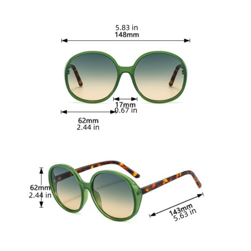 Occhiali da sole Simple Series Retro Leopard Print con sfumature di colore miste h5 Immagine3