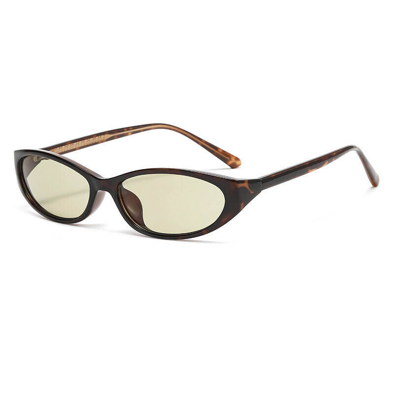Gafas de sol sencillas de estilo retro con degradado de color sólido.