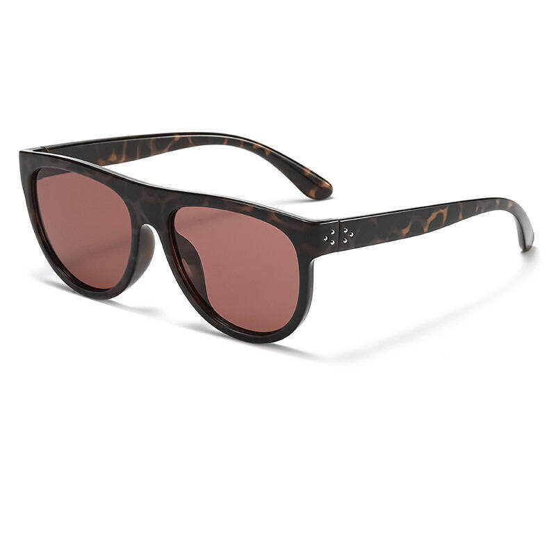 Gafas de sol sencillas de la serie Daily, color liso, estampado de leopardo y color degradado.
