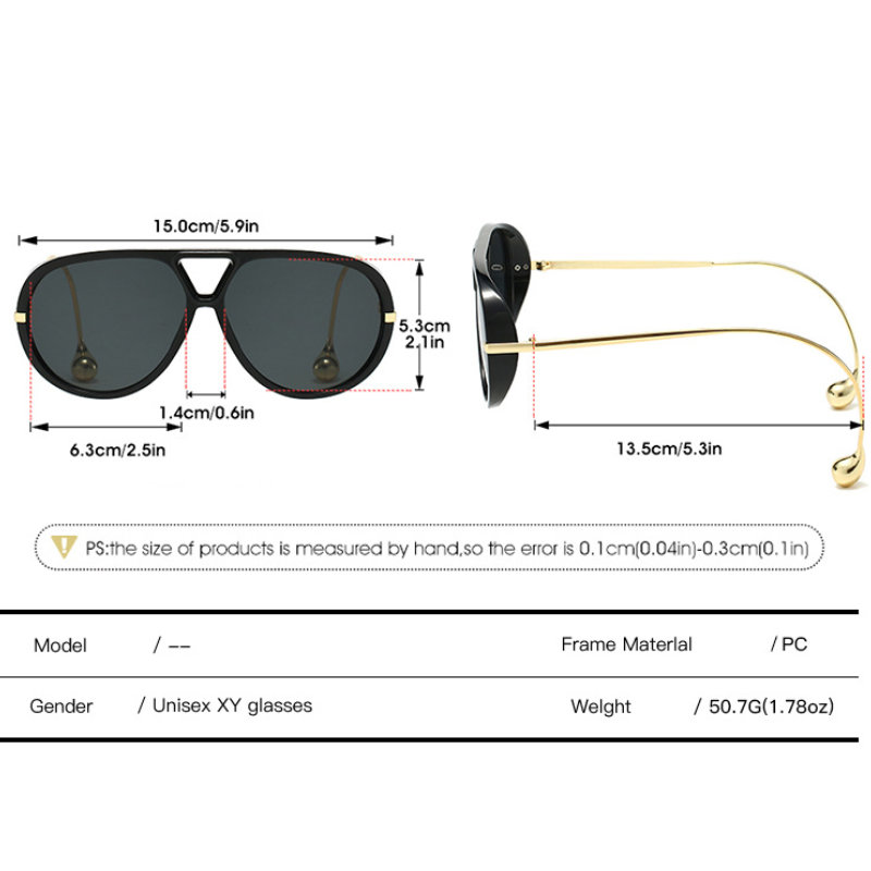 Solid Color Leopard Print Gradient Color Sunglasses h5 Picture3