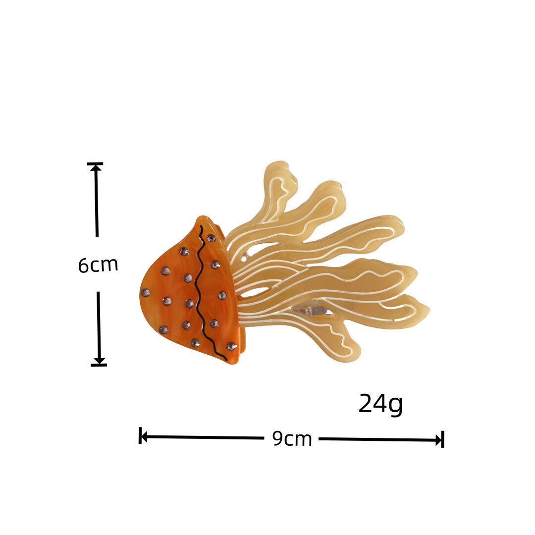 Serie simple de animales naturales estilo caricatura oceánica con forma de caracol, estrella de mar y cabello de acetato con degradado de color. h5 Imagen5