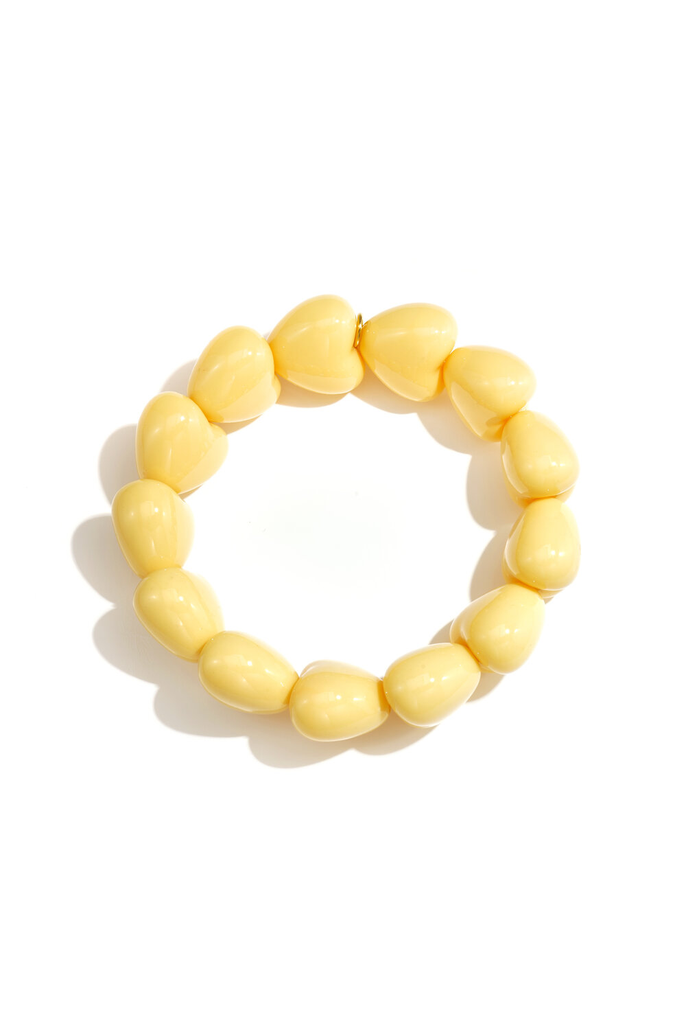 Pulsera pequeña con forma de corazón de 13 cuentas