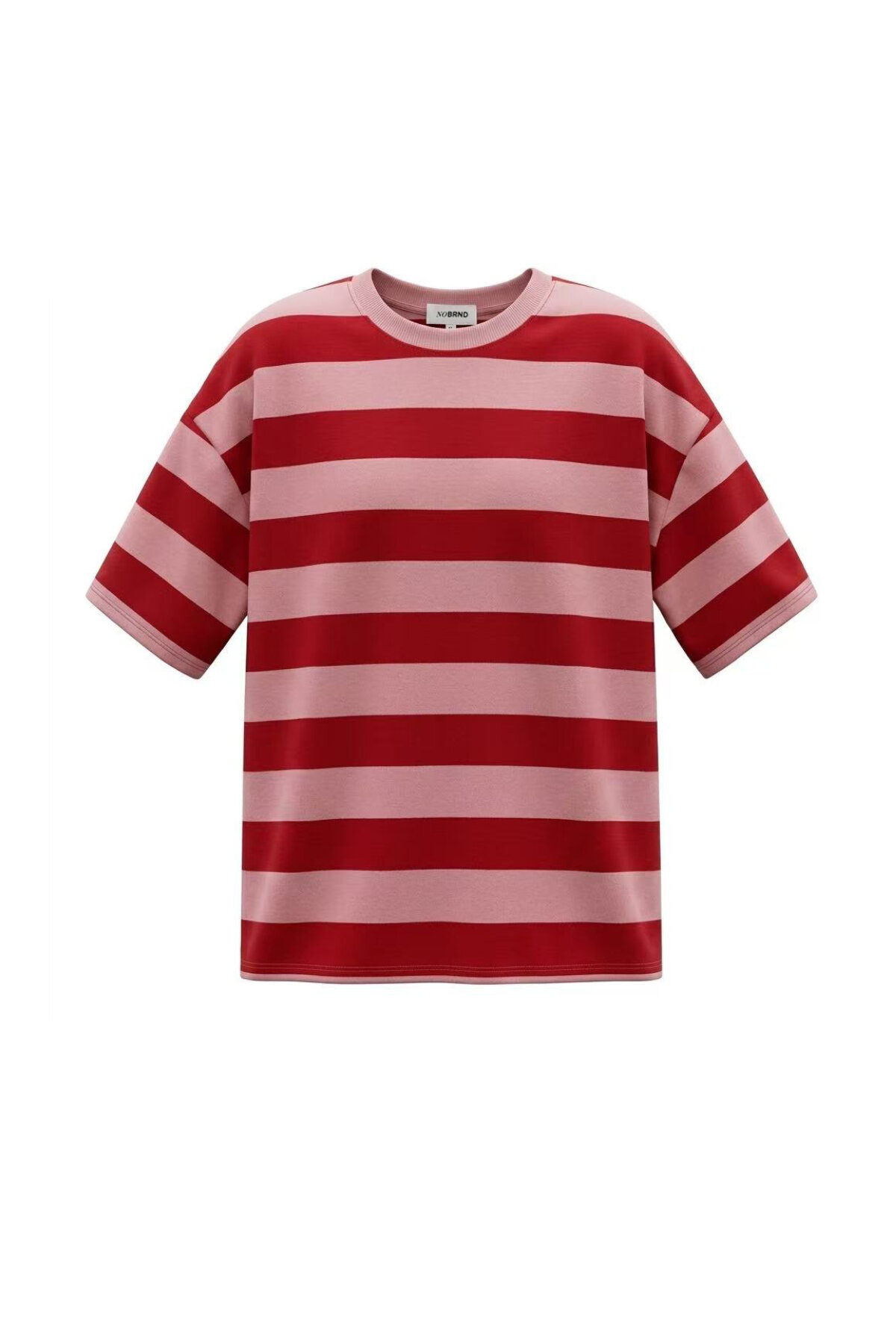 Baumwoll-T-Shirts, gestreift, lässig, Einheitsgröße 2