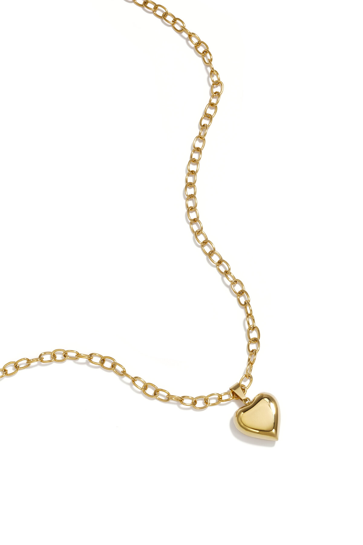 Collares colgantes de acero inoxidable Corazón Casual Diario Serie Simple Joyería de mujer 2