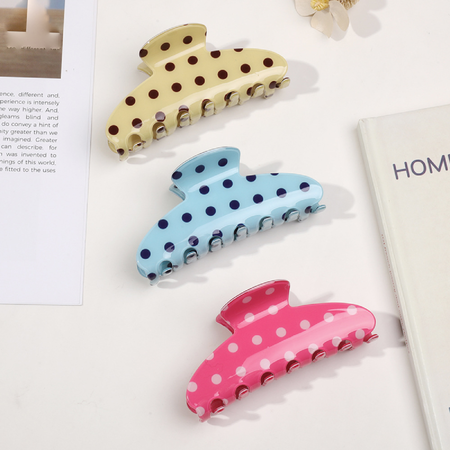 Simple Series Daily Polka Dots Acrylic Hair Claws 2