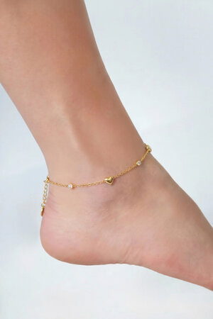 Stainless Steel Anklets Heart Simple Daily Simple Series Women's jewelry h5 Picture2
