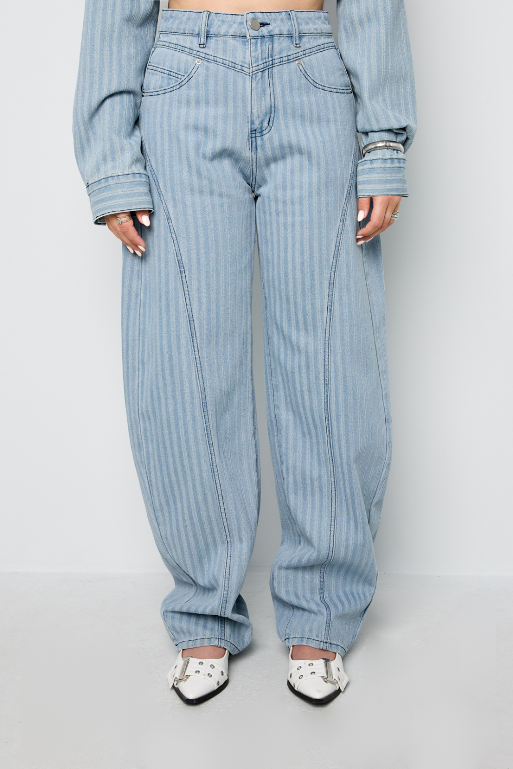 Gestreepte Jeans h5Afbeelding5