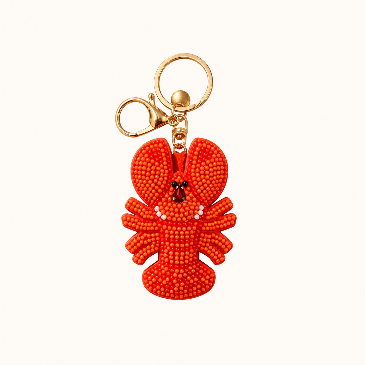 Simple Series Natural Animal Solid Color Oceanic Style Beads Alloy Keychain 