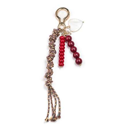 Simple Series Casual Heart Twist Beads Mixed Color Woven Agate Natural Stone Bag Charms 2