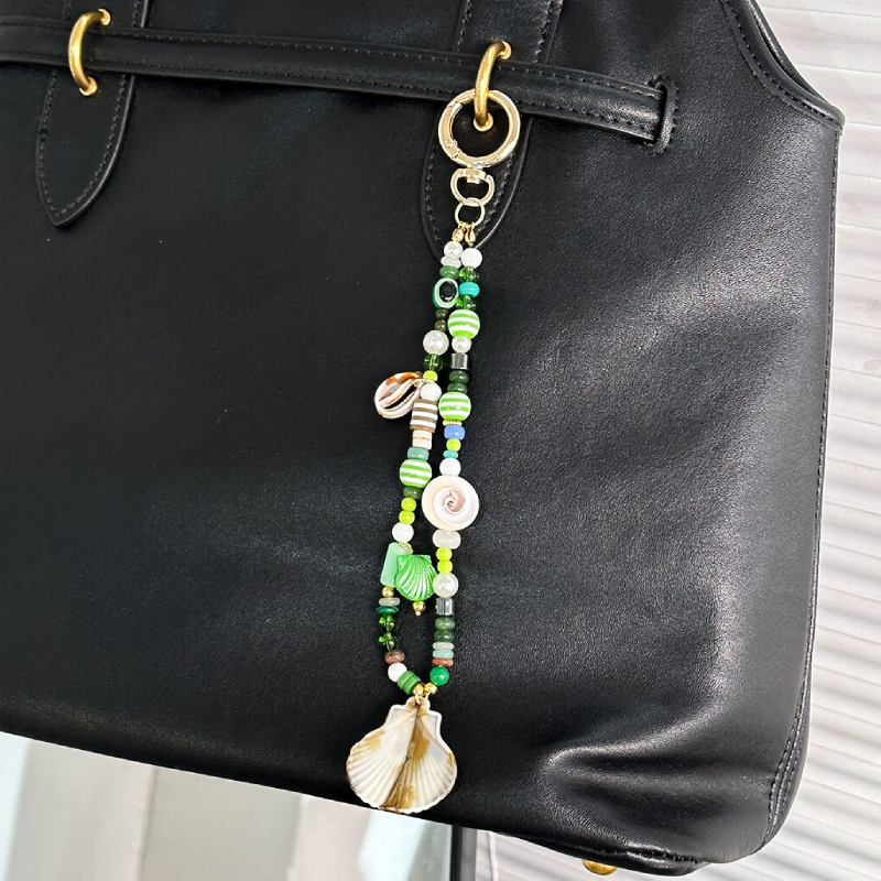 Simple Series Cute Oceanic Style Beads Mixed Color Shell Fish Starfish Resin Bag Charms