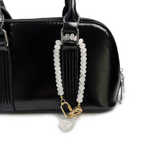 Romantic Series Daily Heart Solid Color Beads Plastic Bag Charms h5 Picture2