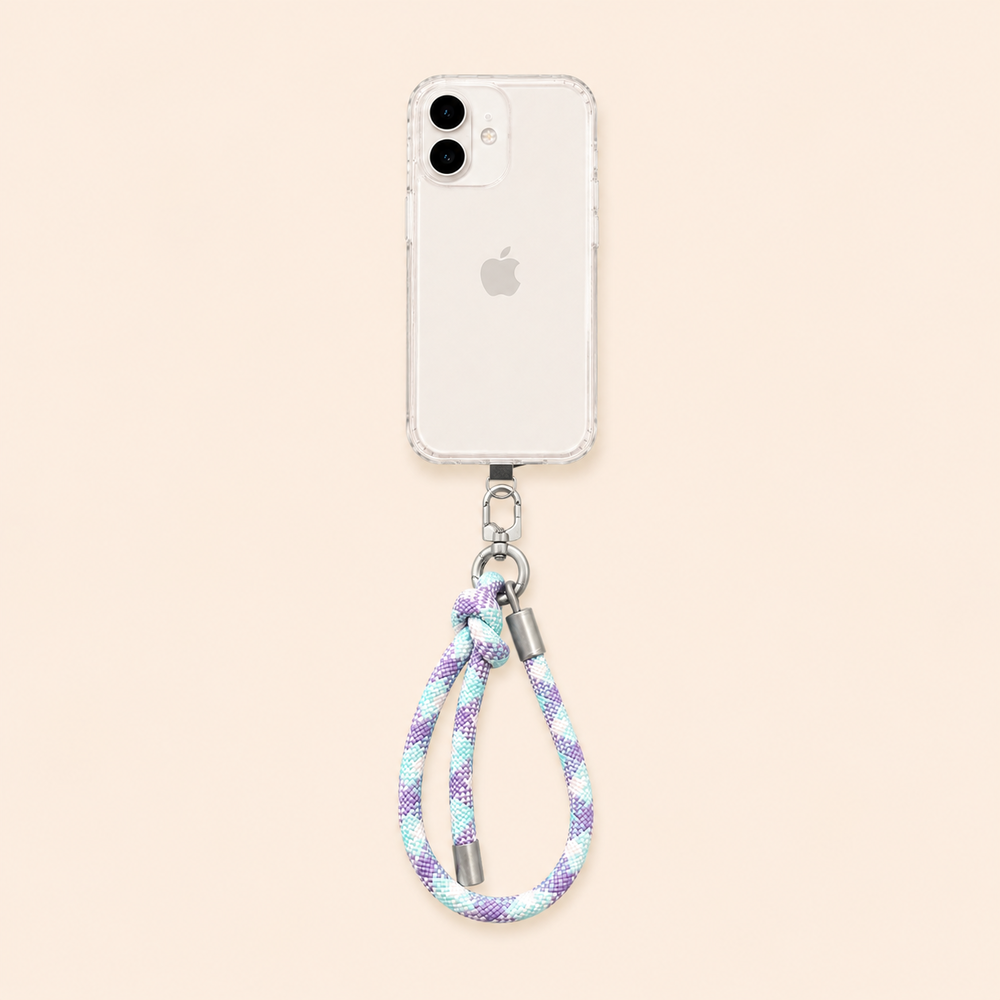 Simple Series Casual Plaid Mixed Color Woven Braided Rope Phone Chain h5Picture2
