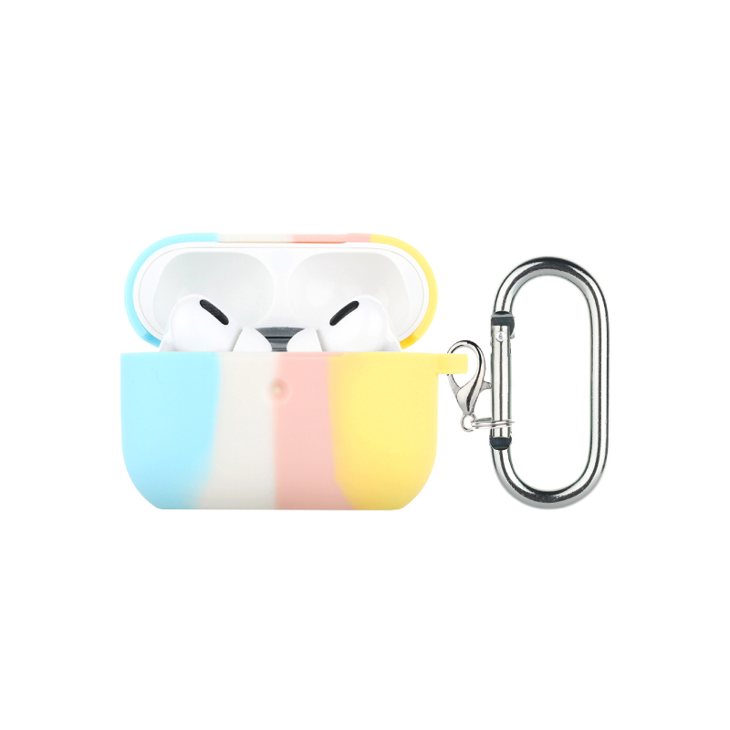 Colorful Striped Silicone Earphone Shell